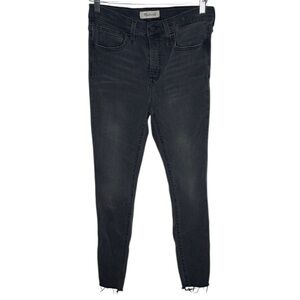 Madewell 9" Mid-Rise Black Skinny Jeans Women Size 29